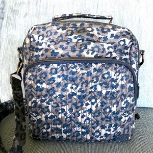 Beautiful Lug Ranger Crossbody Handbag in Blue Leopard Print